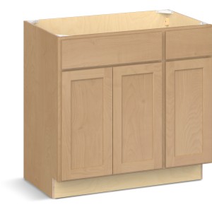 RELIABILT Parkstone II Vanity Sink, Wheat Stained, 36" W, 3 Doors, Fully Assembled - 641220 | Lowe's Pro Supply